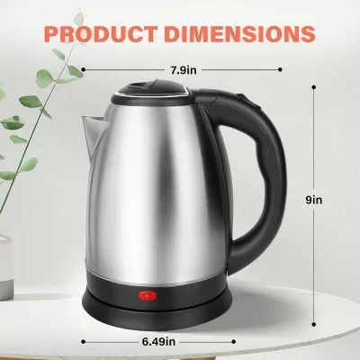 Electric Kettle 2L – Fast Boiling Electric Tea Kettle for Water - Image 2