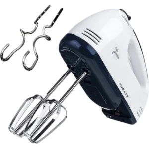 SOKANY Hand Mixer 180W – 7 Speed Electric Kitchen Mixer for Baking & Whisking