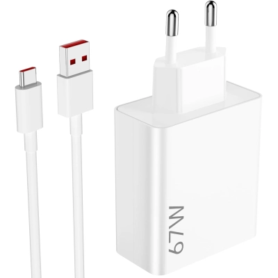 67W Fast Wall Charger with USB-C Cable – USB Fast Charging Adapter for Phones & Tablets