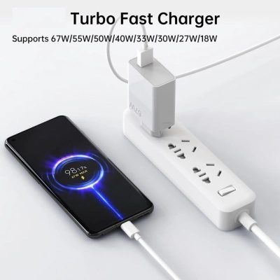67W Fast Wall Charger with USB-C Cable – USB Fast Charging Adapter for Phones & Tablets - Image 2