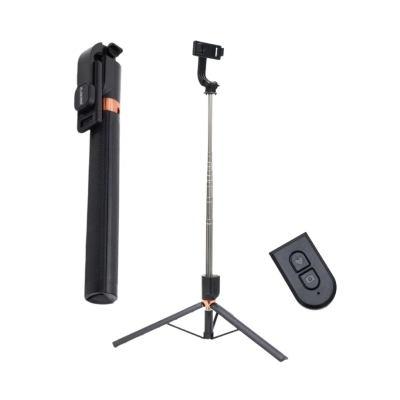 170cm Tripod stand for phone with Remote Bluetooth and Led Light - 1.7m