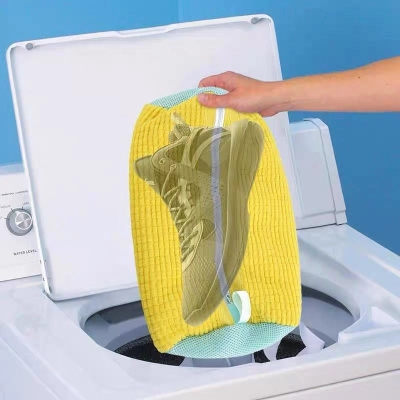Reusable Shoe Washing Machine Bag – Heavy-Duty Laundry Bag with 360° Protection & Zipper - Image 4