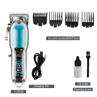 Professional Hair Clippers – Electric Hair Trimmer for Hair & Beard (Black) - Image 5