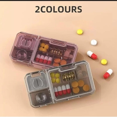 3-in-1 Portable Pill Organizer / Medicine Box – Compact Travel Medication Storage Case - Image 2